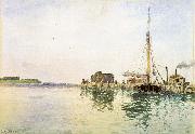 Alfred Thompson Bricher Harbor Germany oil painting reproduction